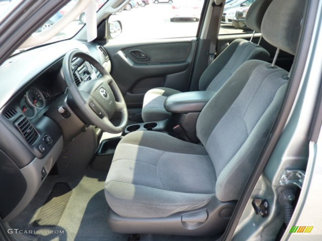 2003 Tribute LX-V6 4WD - Light Cypress Green Metallic / Dark Flint Gray photo #16