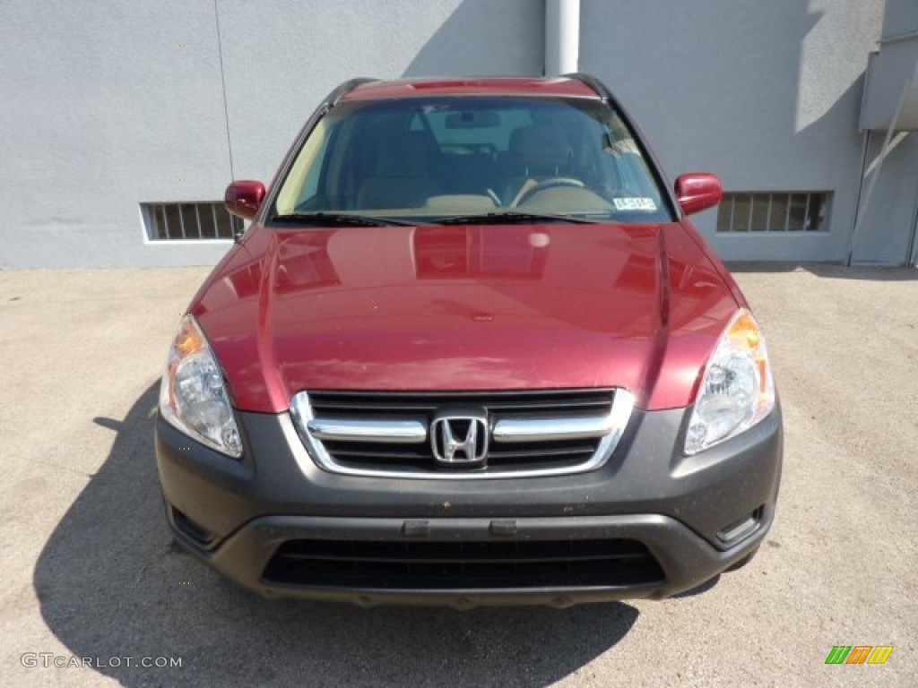 2003 CR-V EX 4WD - Chianti Red Pearl / Saddle photo #2
