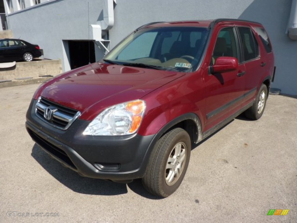 2003 CR-V EX 4WD - Chianti Red Pearl / Saddle photo #3
