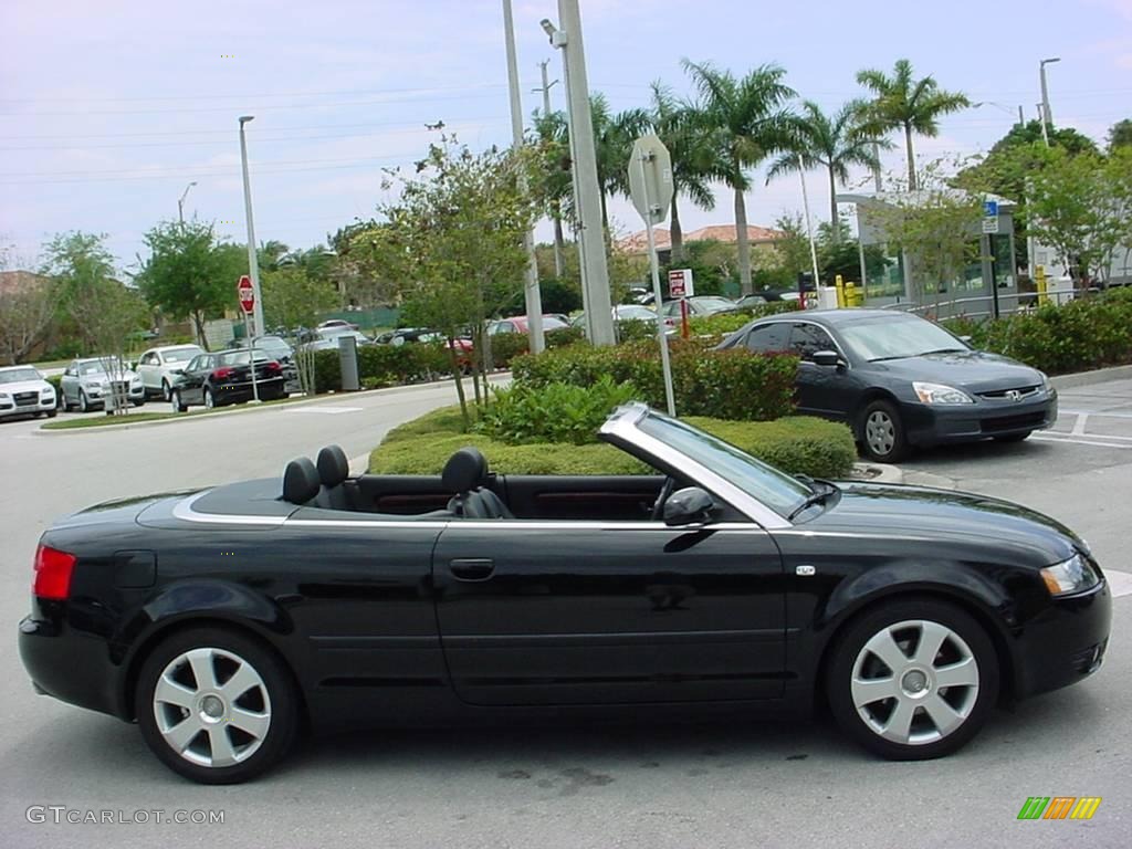 2006 A4 1.8T Cabriolet - Brilliant Black / Ebony photo #6