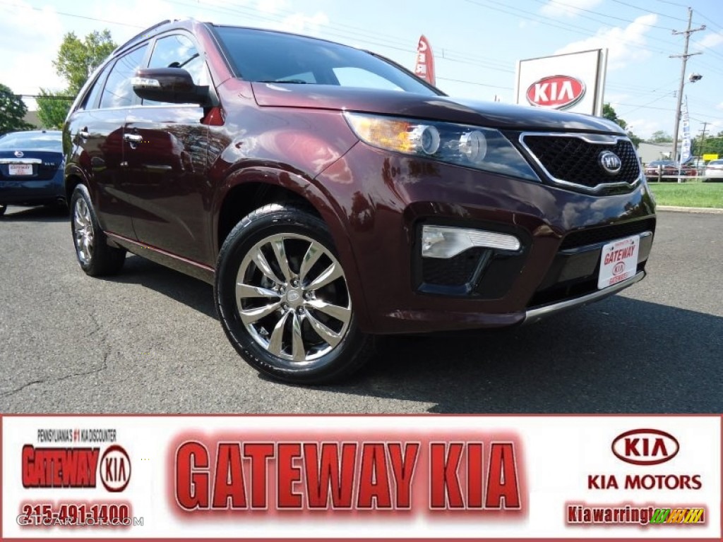 Dark Cherry Kia Sorento