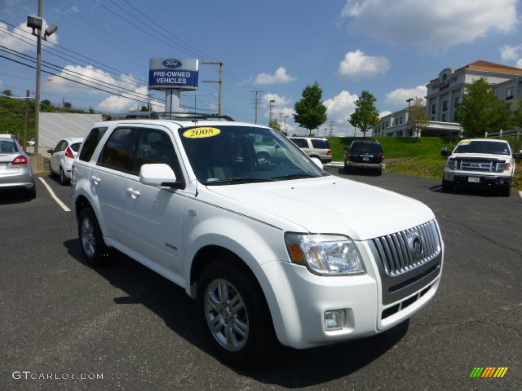 2008 Mariner V6 Premier 4WD - Oxford White / Black/Stone photo #1