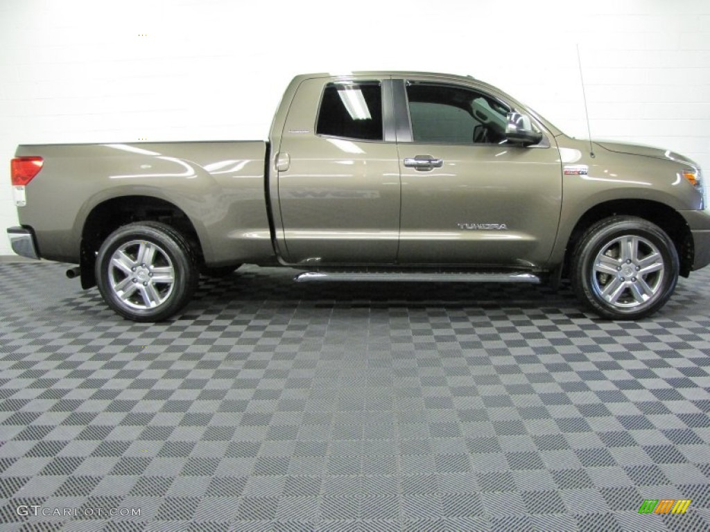 2010 Tundra Limited Double Cab 4x4 - Sandy Beach Metallic / Graphite Gray photo #8