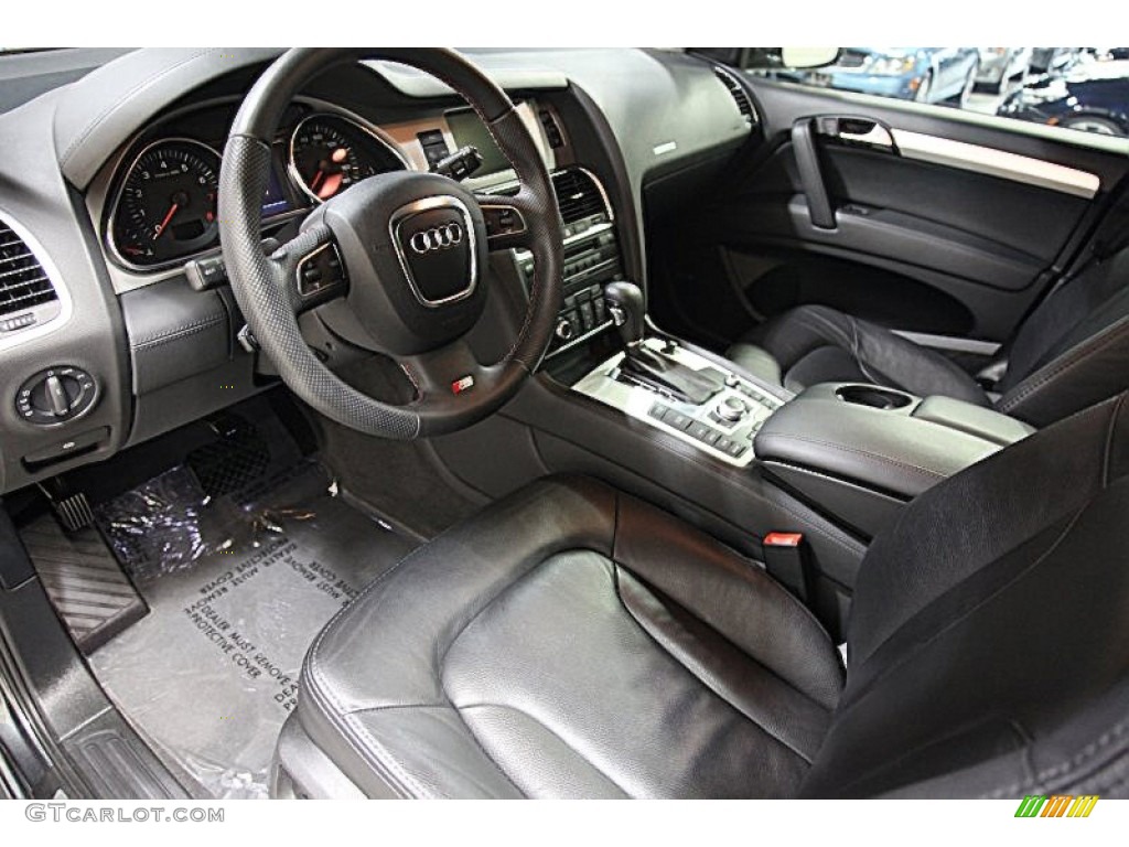 Black Interior 2009 Audi Q7 4.2 Prestige quattro Photo #69665028