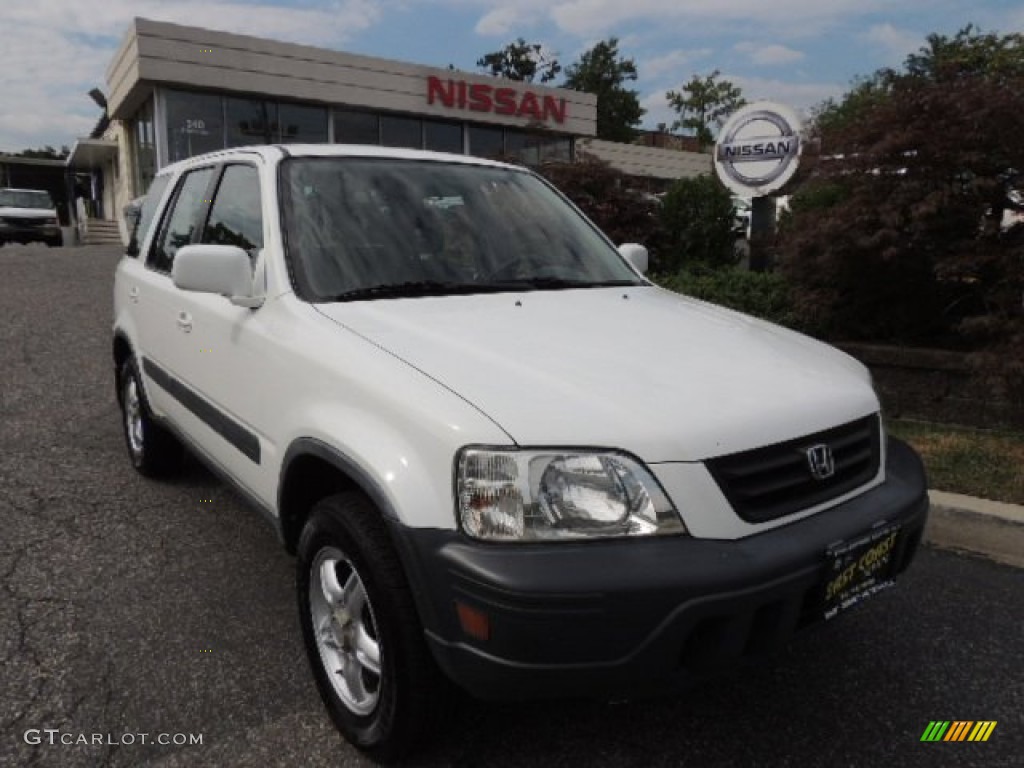 2001 CR-V EX 4WD - Taffeta White / Dark Gray photo #1