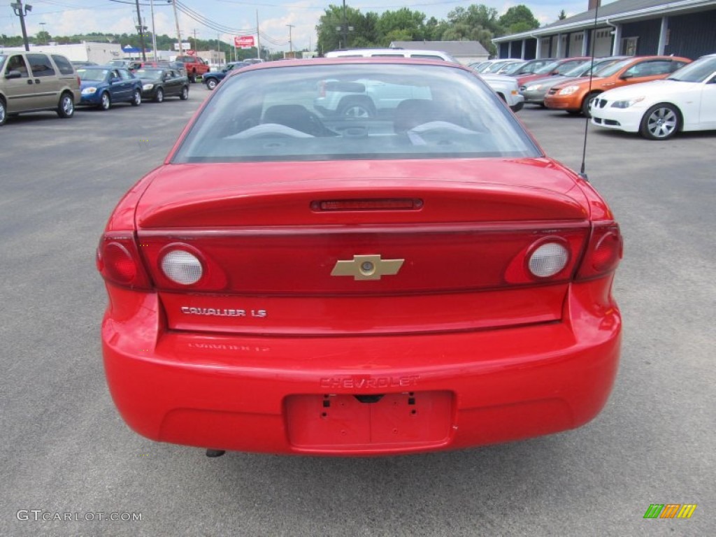 Victory Red 2005 Chevrolet Cavalier LS Coupe Exterior Photo #69665706