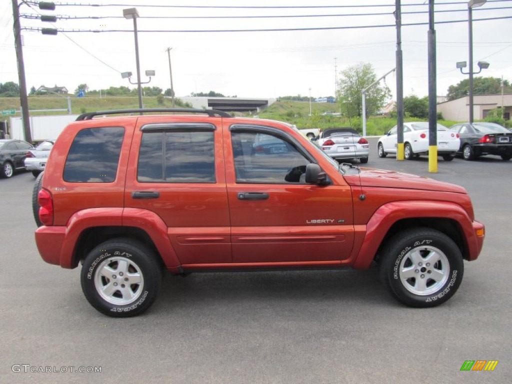 Salsa Red Pearlcoat 2002 Jeep Liberty Limited 4x4 Exterior Photo #69666125