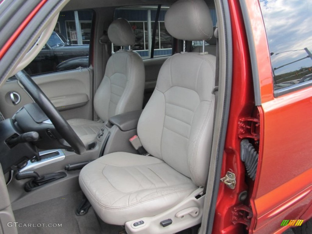 Taupe Interior 2002 Jeep Liberty Limited 4x4 Photo #69666168