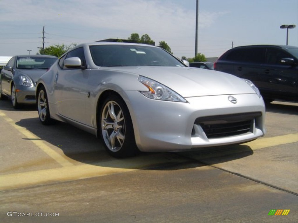 2009 370Z Touring Coupe - Brilliant Silver / Gray Leather photo #1