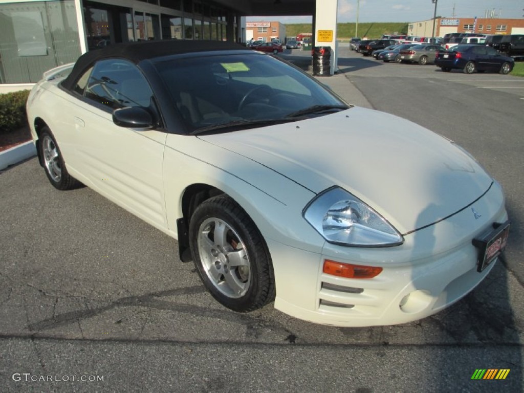 2003 Eclipse Spyder GS - Dover White Pearl / Midnight photo #9