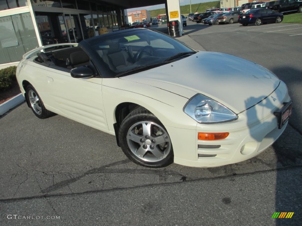 2003 Eclipse Spyder GS - Dover White Pearl / Midnight photo #25