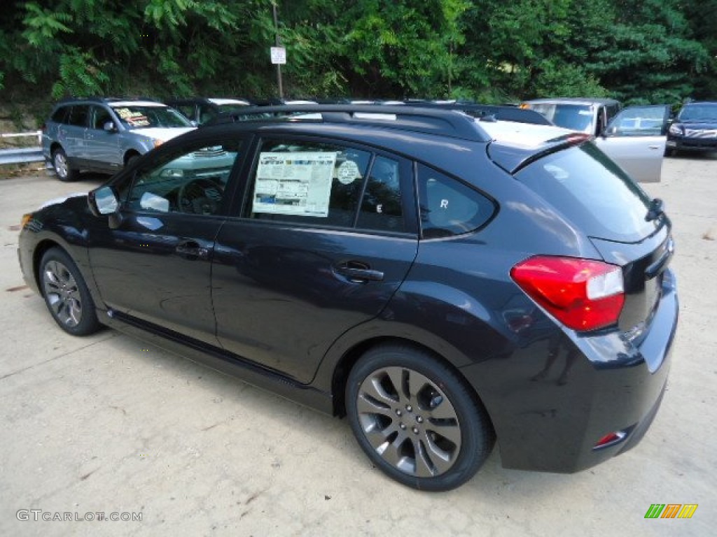 2012 Impreza 2.0i Sport Limited 5 Door - Dark Gray Metallic / Black photo #2