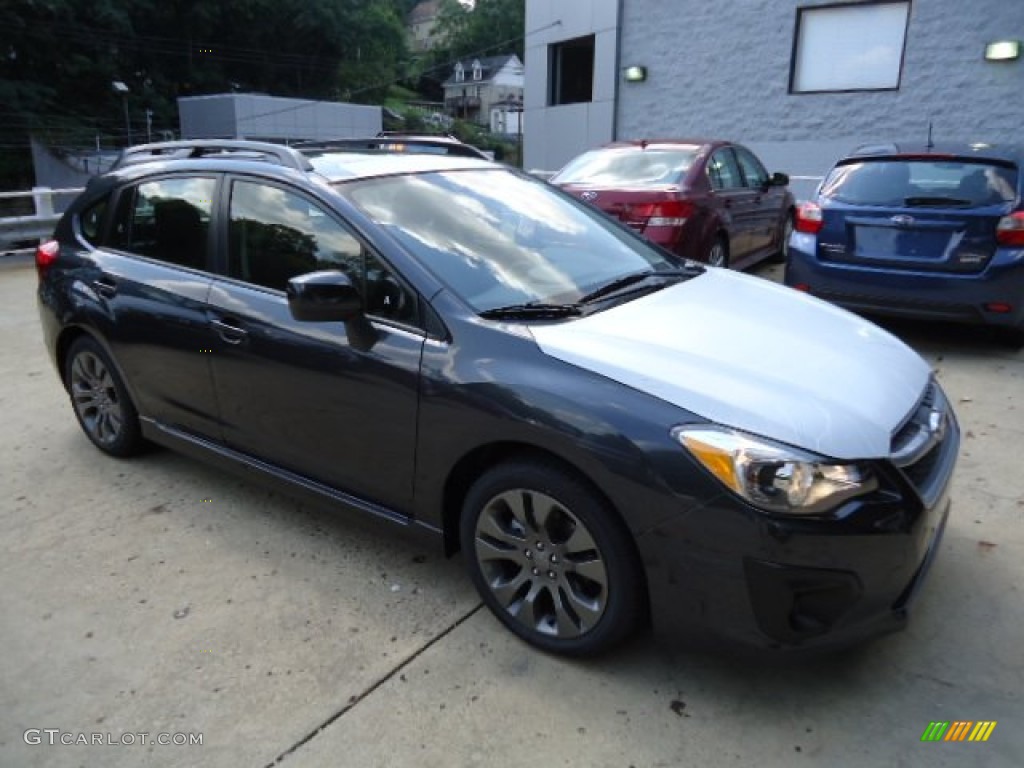 2012 Impreza 2.0i Sport Limited 5 Door - Dark Gray Metallic / Black photo #5