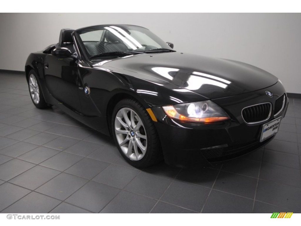 2006 Z4 3.0i Roadster - Jet Black / Black photo #1