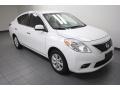 2012 Fresh Powder White Nissan Versa 1.6 SL Sedan  photo #8