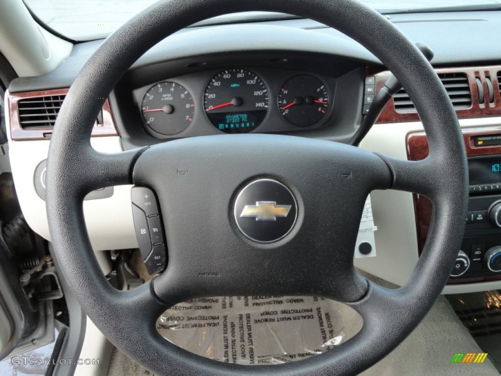2008 Chevrolet Impala LS Gray Steering Wheel Photo #69667752