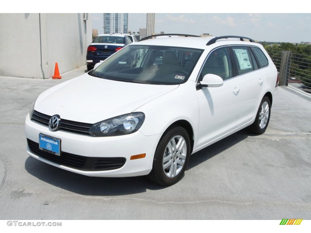 Candy White 2013 Volkswagen Jetta TDI SportWagen Exterior Photo #69668310