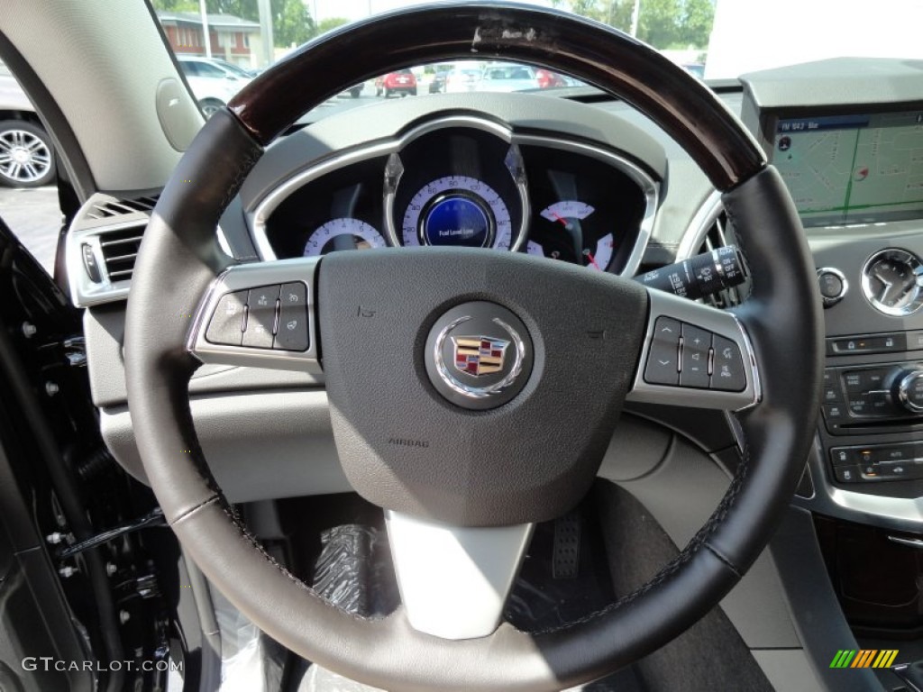 2012 Cadillac SRX Performance Ebony/Ebony Steering Wheel Photo #69668370