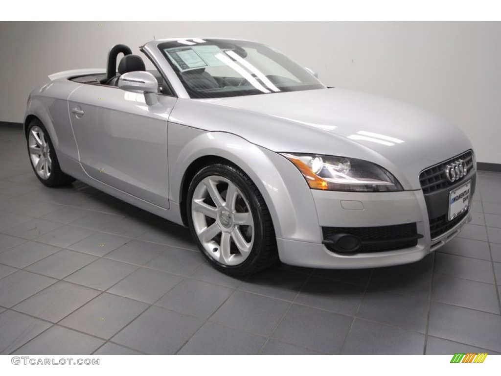 2008 TT 2.0T Roadster - Ice Silver Metallic / Black photo #1