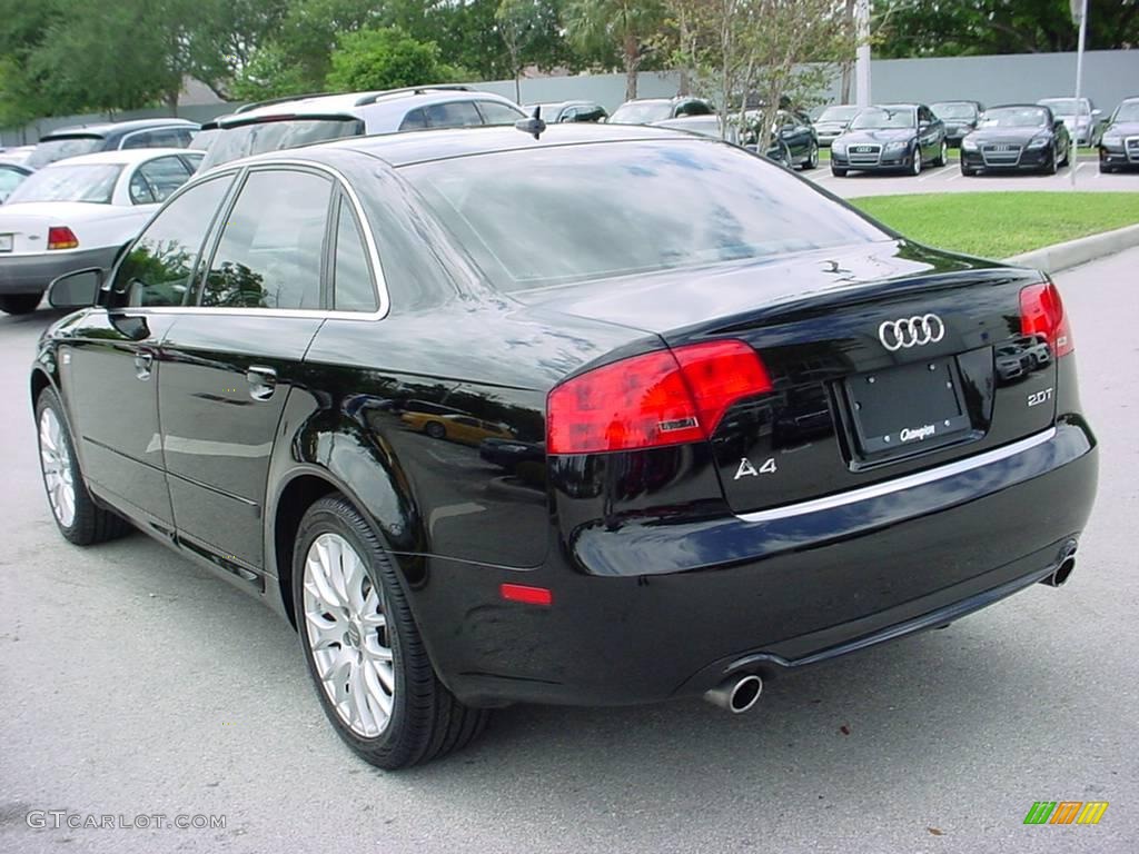 2008 A4 2.0T Special Edition Sedan - Brilliant Black / Black photo #3