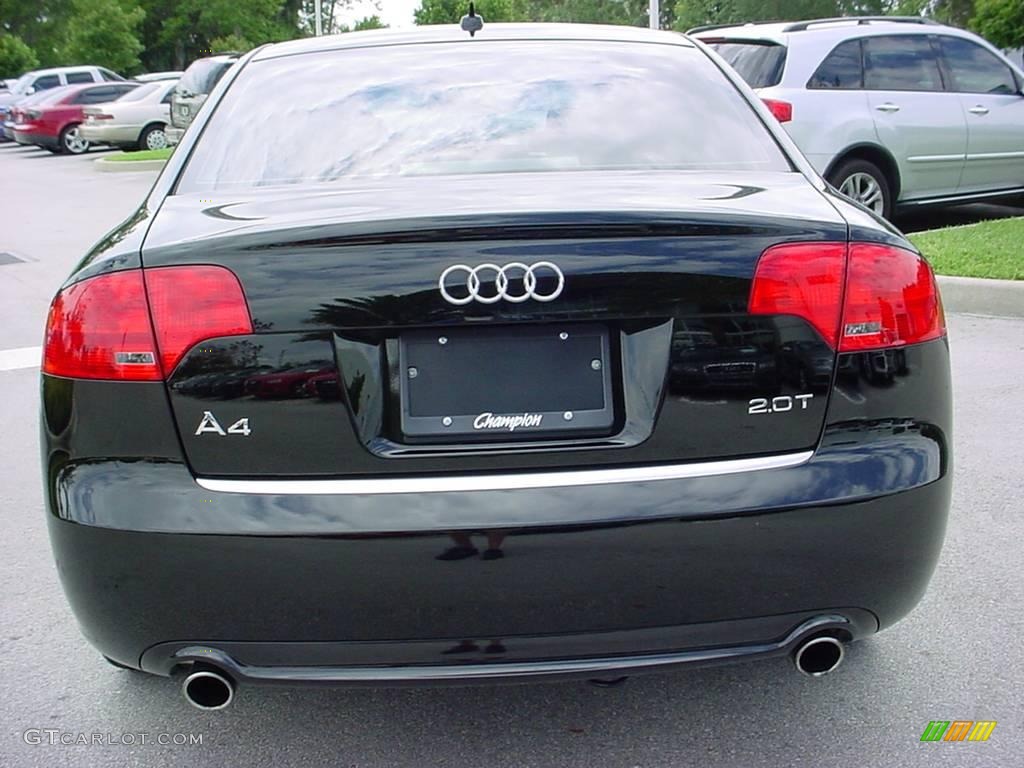 2008 A4 2.0T Special Edition Sedan - Brilliant Black / Black photo #4