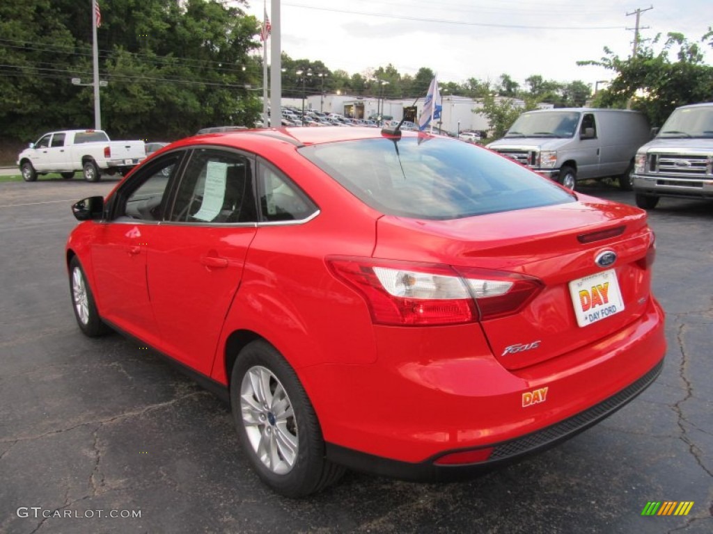 2012 Focus SEL Sedan - Race Red / Charcoal Black photo #3