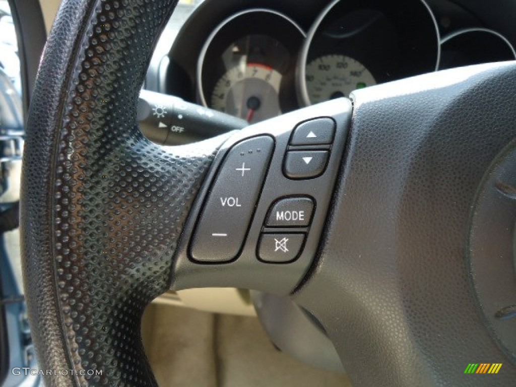 2007 MAZDA3 i Sport Sedan - Ice Blue Metallic / Beige photo #7