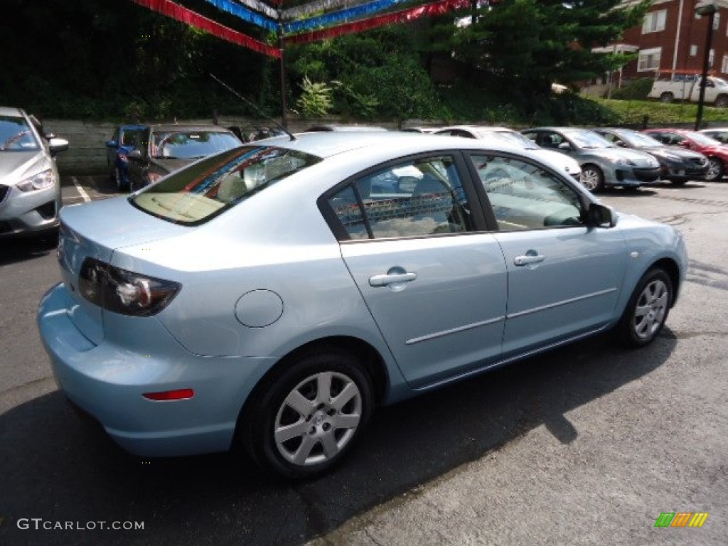 2007 MAZDA3 i Sport Sedan - Ice Blue Metallic / Beige photo #12
