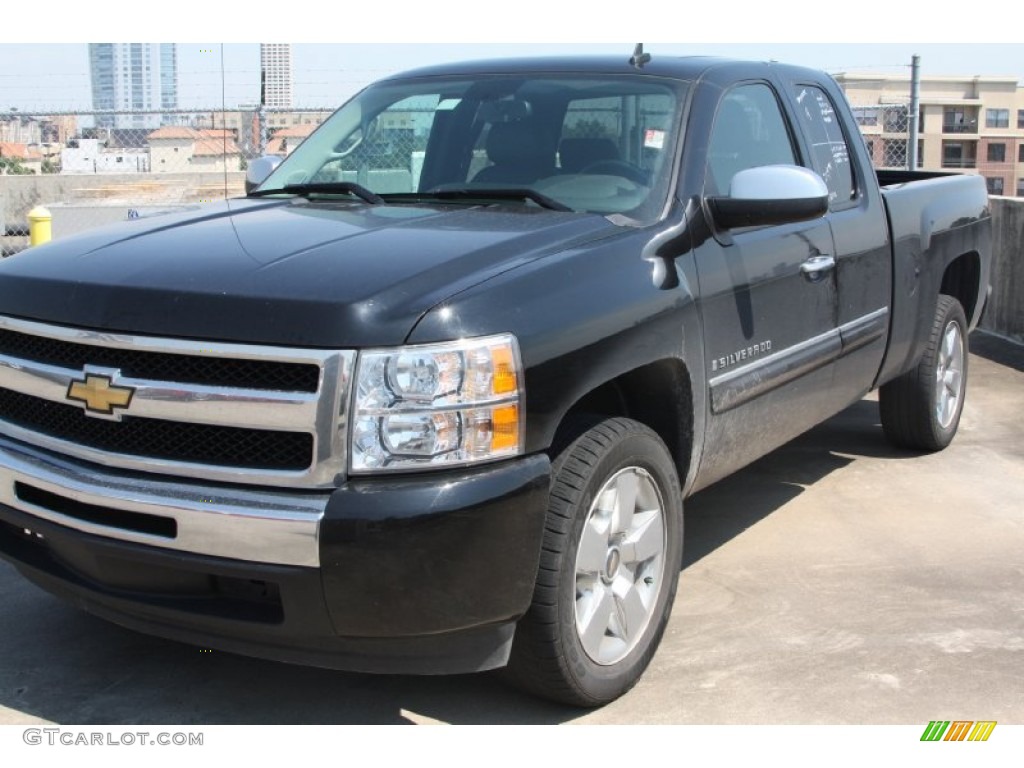 2009 Silverado 1500 LT Extended Cab - Black / Ebony photo #3