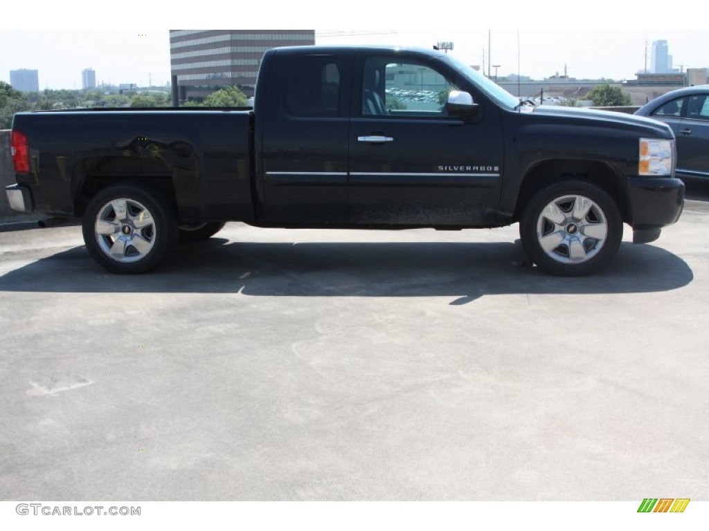 2009 Silverado 1500 LT Extended Cab - Black / Ebony photo #7
