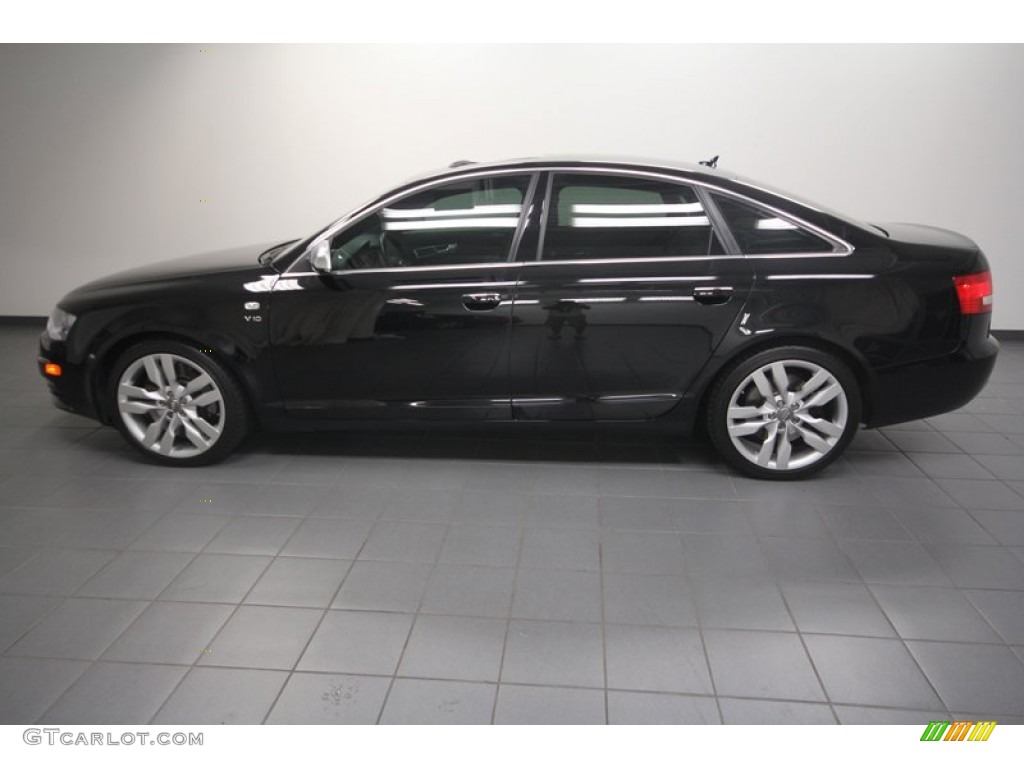 Brilliant Black 2007 Audi S6 5.2 quattro Sedan Exterior Photo #69673617