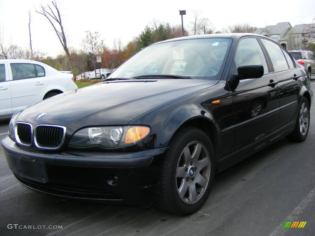 2003 3 Series 325i Sedan - Jet Black / Black photo #2