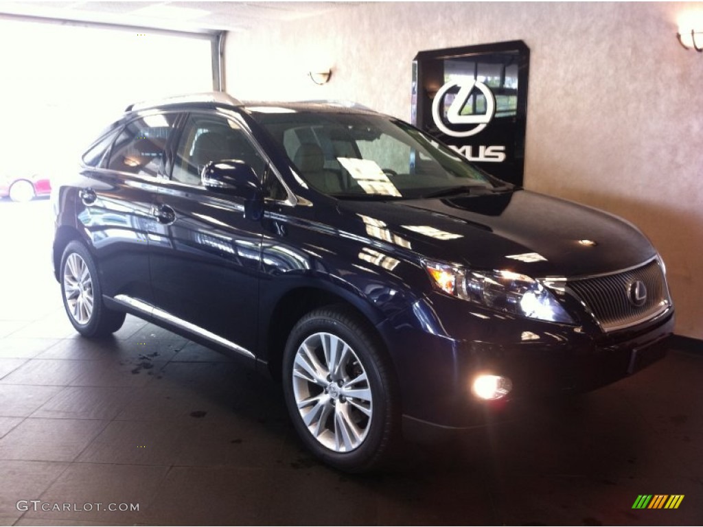 2010 RX 450h AWD Hybrid - Obsidian Black / Parchment/Brown Walnut photo #1