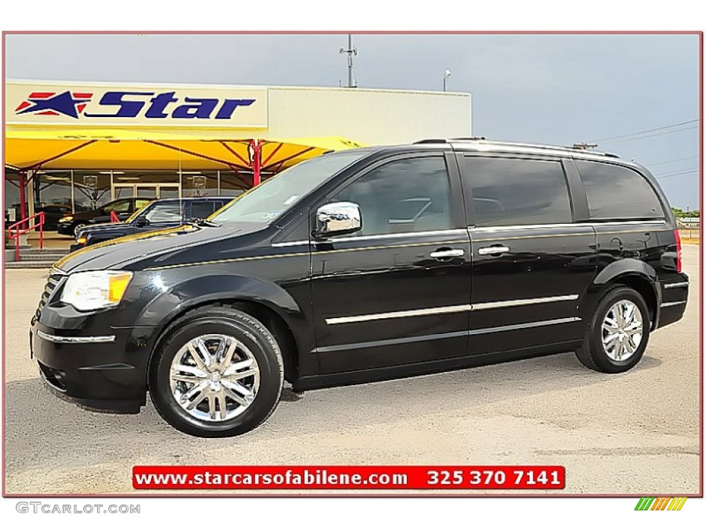 Brilliant Black Crystal Pearl Chrysler Town & Country