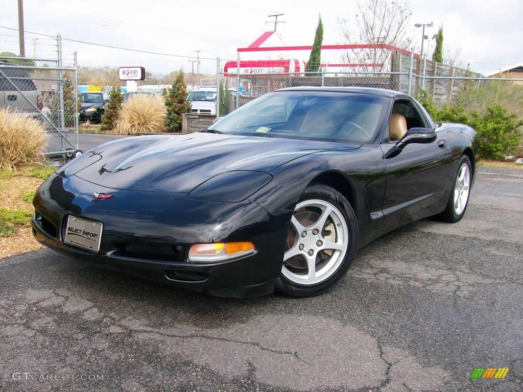 2000 Corvette Coupe - Black / Light Oak photo #1