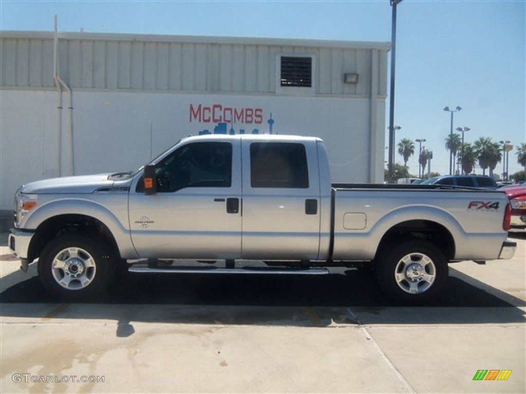 2012 F250 Super Duty XLT Crew Cab 4x4 - Ingot Silver Metallic / Steel photo #18