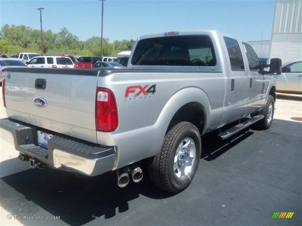 2012 F250 Super Duty XLT Crew Cab 4x4 - Ingot Silver Metallic / Steel photo #22