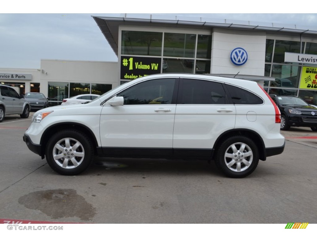 2008 CR-V EX-L - Taffeta White / Gray photo #2