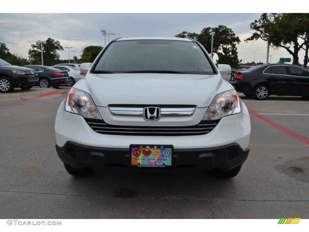2008 CR-V EX-L - Taffeta White / Gray photo #8