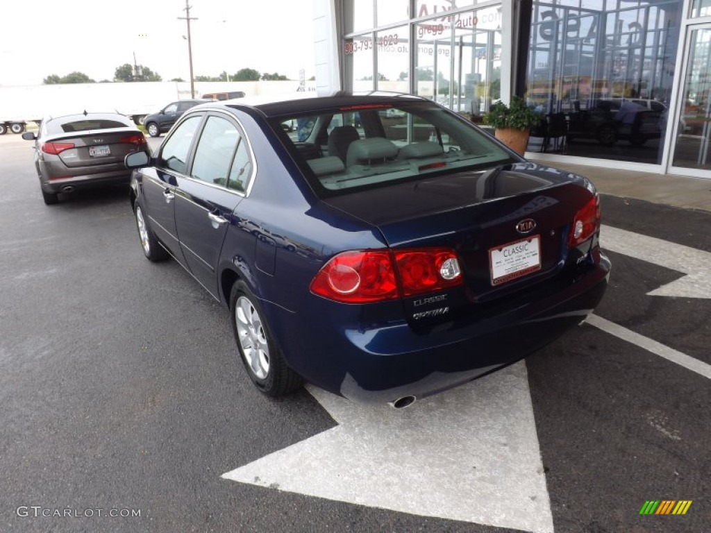 2008 Optima LX V6 - Deep Ocean Blue / Beige photo #3