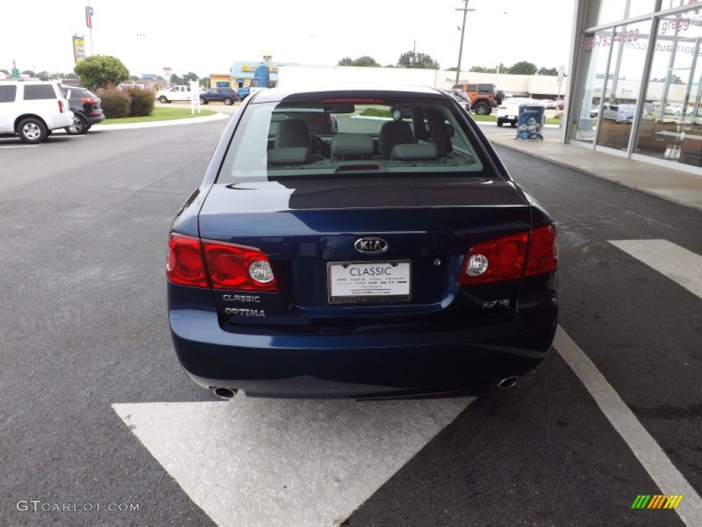 2008 Optima LX V6 - Deep Ocean Blue / Beige photo #4