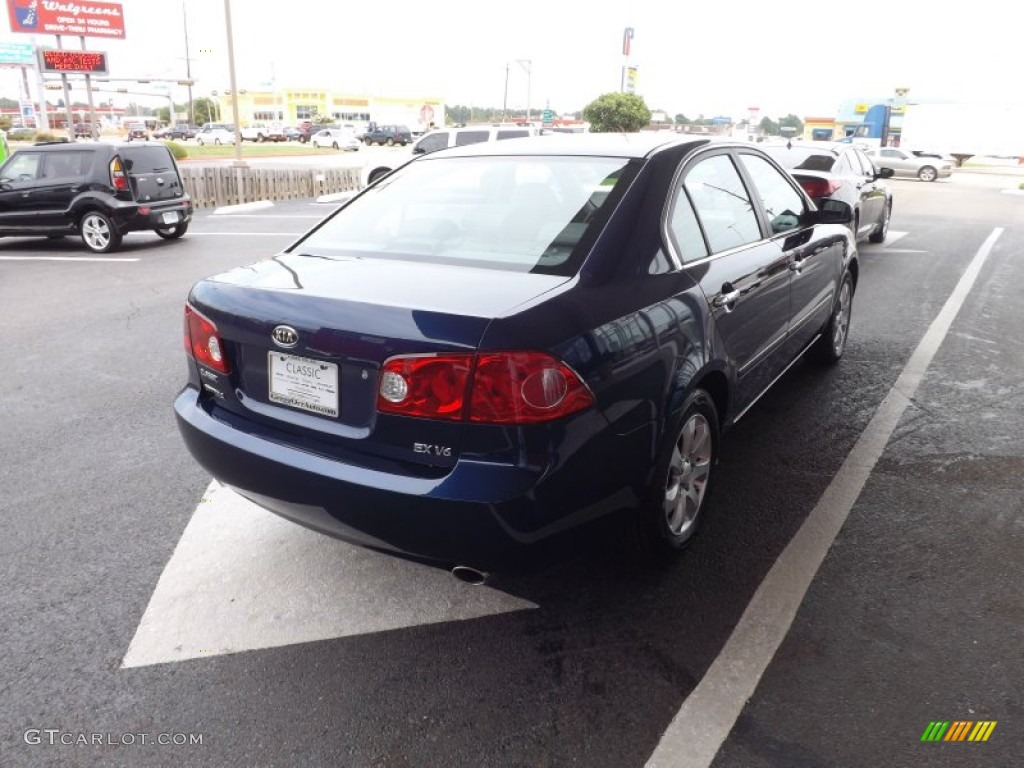 2008 Optima LX V6 - Deep Ocean Blue / Beige photo #5
