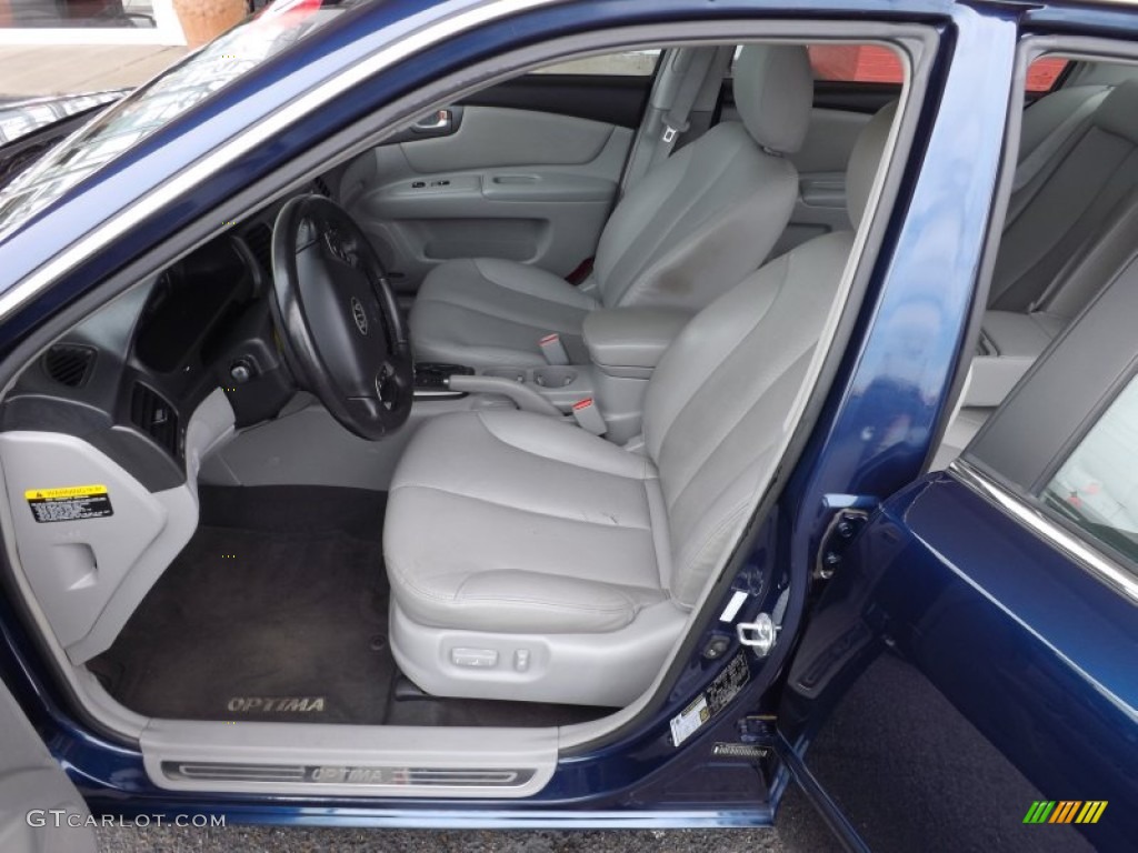 2008 Optima LX V6 - Deep Ocean Blue / Beige photo #13