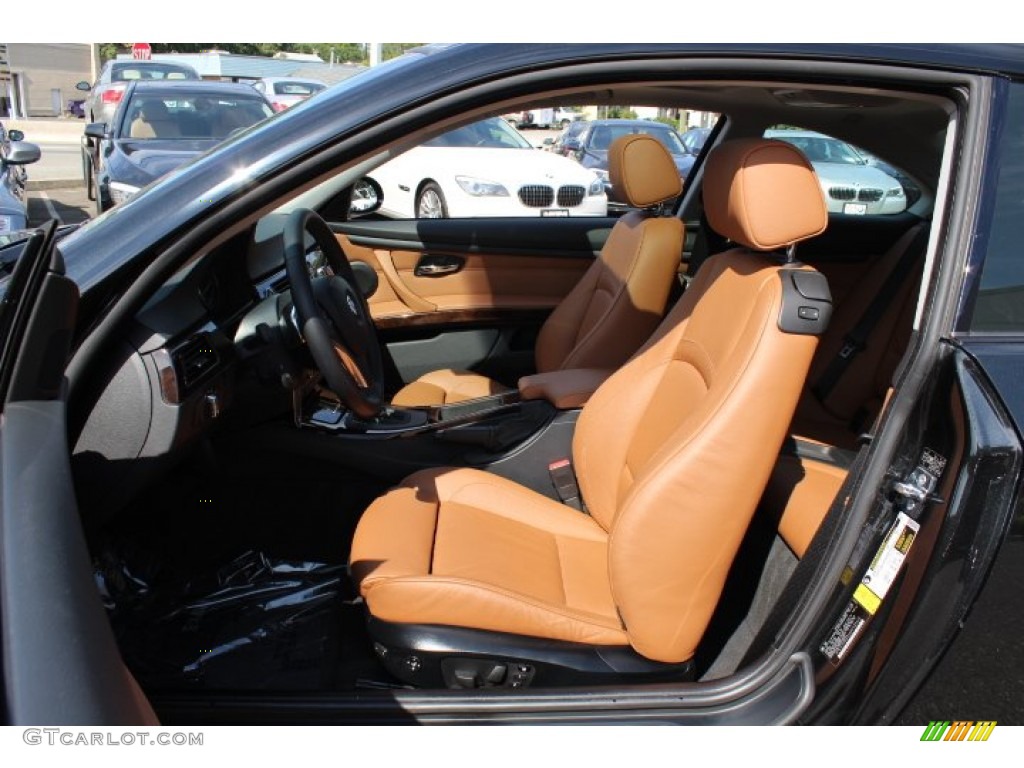 2009 3 Series 328i Coupe - Black Sapphire Metallic / Saddle Brown Dakota Leather photo #11