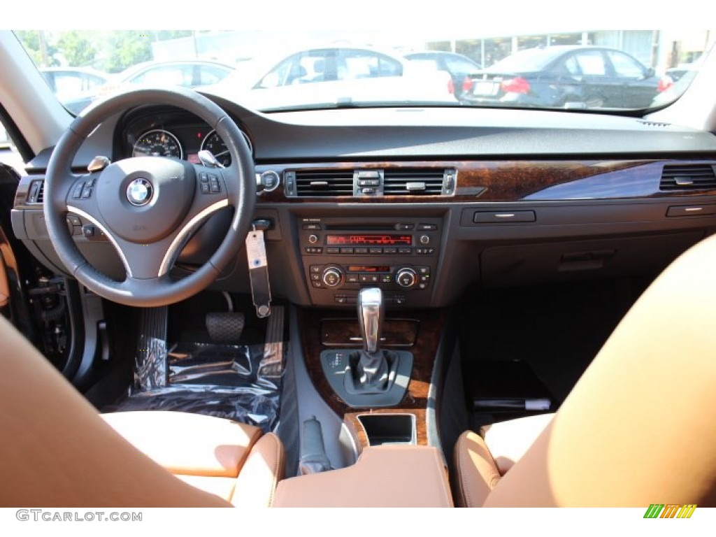 2009 3 Series 328i Coupe - Black Sapphire Metallic / Saddle Brown Dakota Leather photo #13