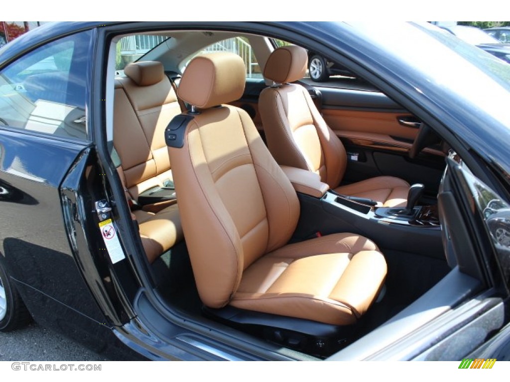 2009 3 Series 328i Coupe - Black Sapphire Metallic / Saddle Brown Dakota Leather photo #27