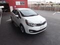 2013 Clear White Kia Rio EX Sedan  photo #6