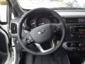 Black 2013 Kia Rio EX Sedan Steering Wheel