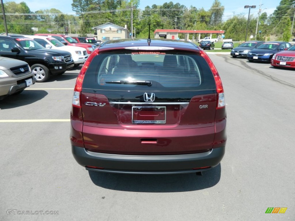 2012 CR-V LX - Basque Red Pearl II / Gray photo #4