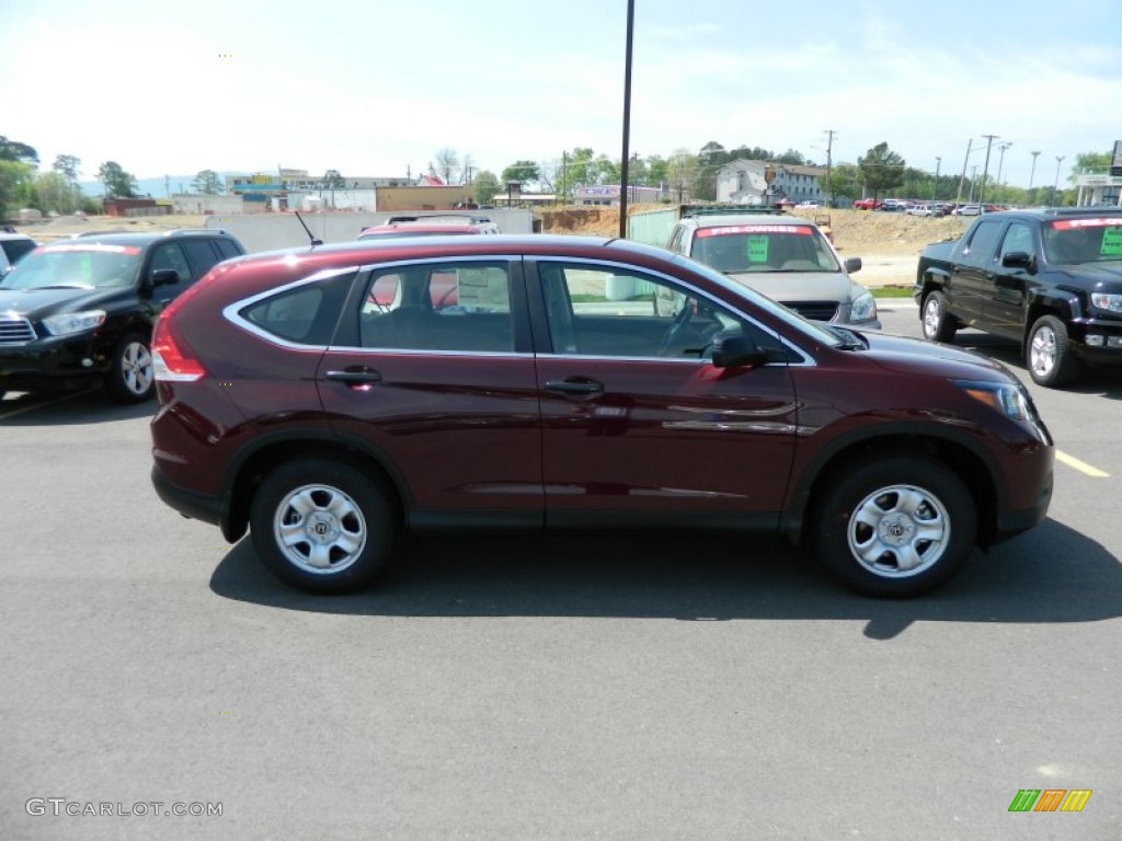 2012 CR-V LX - Basque Red Pearl II / Gray photo #6
